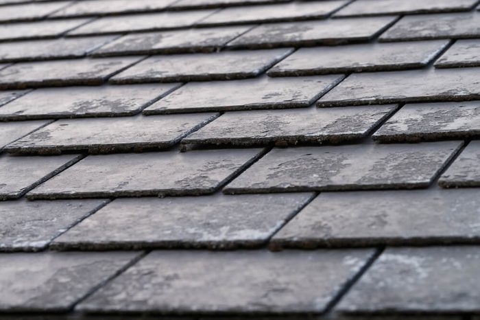 black shingles, roof tile