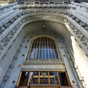 NEW YORK, NEW YORK - FEBRUARY 22, 2015: Woolworth Building in New York City, USA. It was the tallest building in the world from 1913-1930.