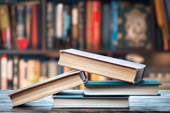 Books on the shelf