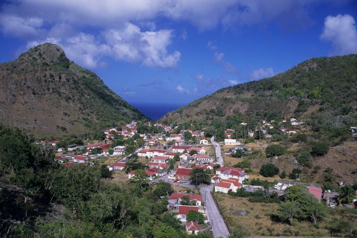 Netherlands Antilles, Saba Island, 'the Bottom' Village,...