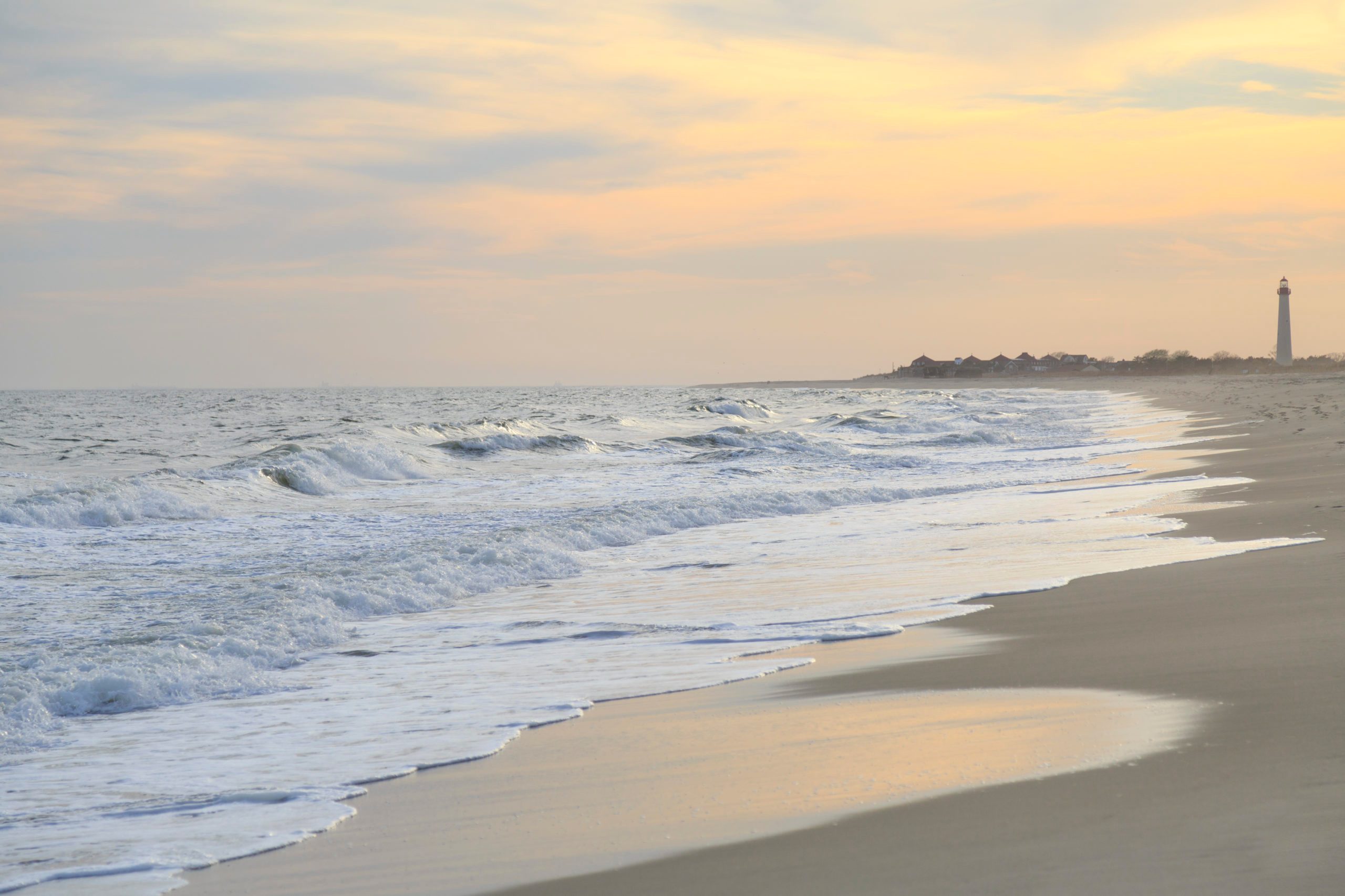 Sunset over Cape May Beach