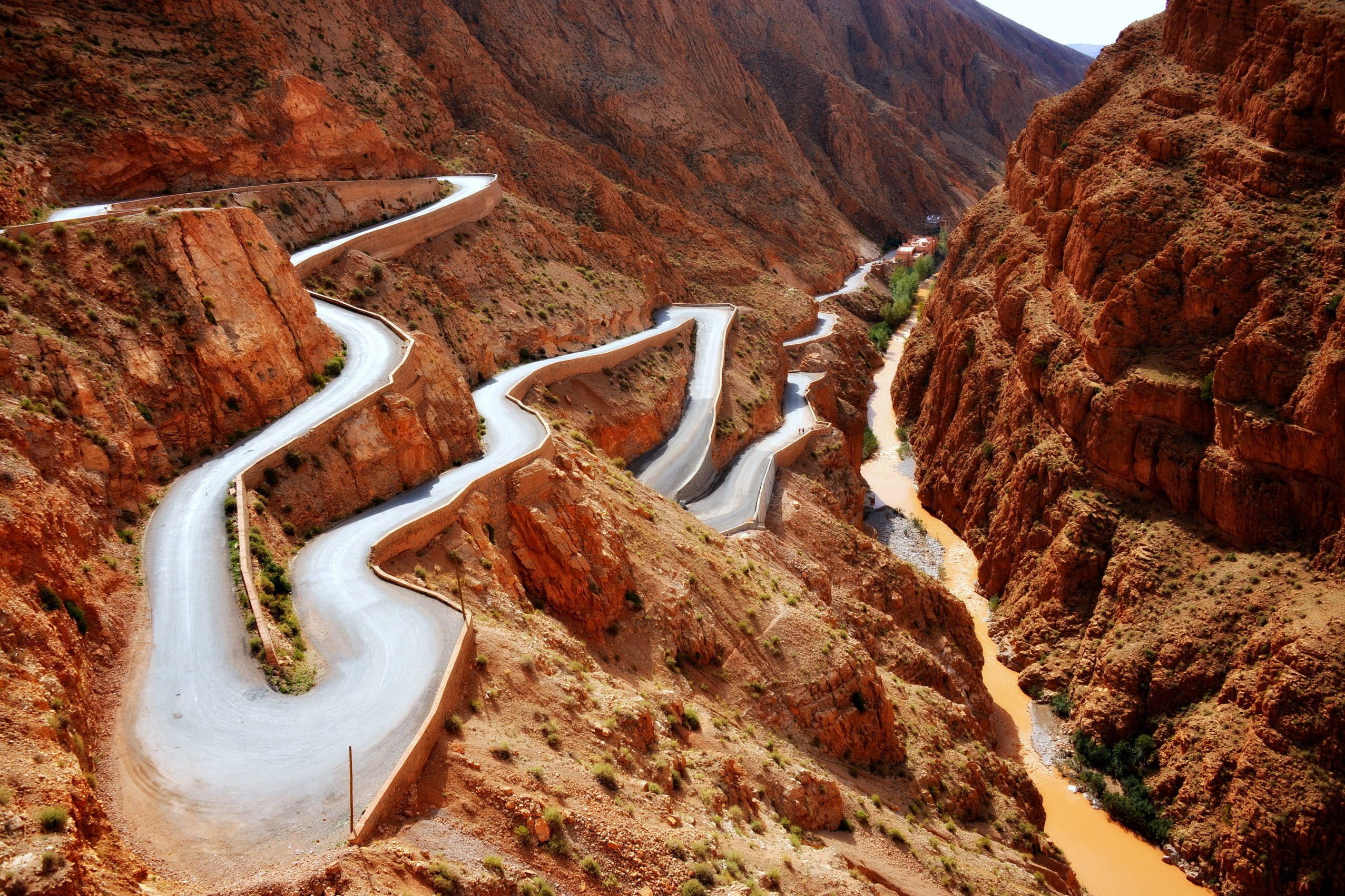High Angle View Of Winding Road
