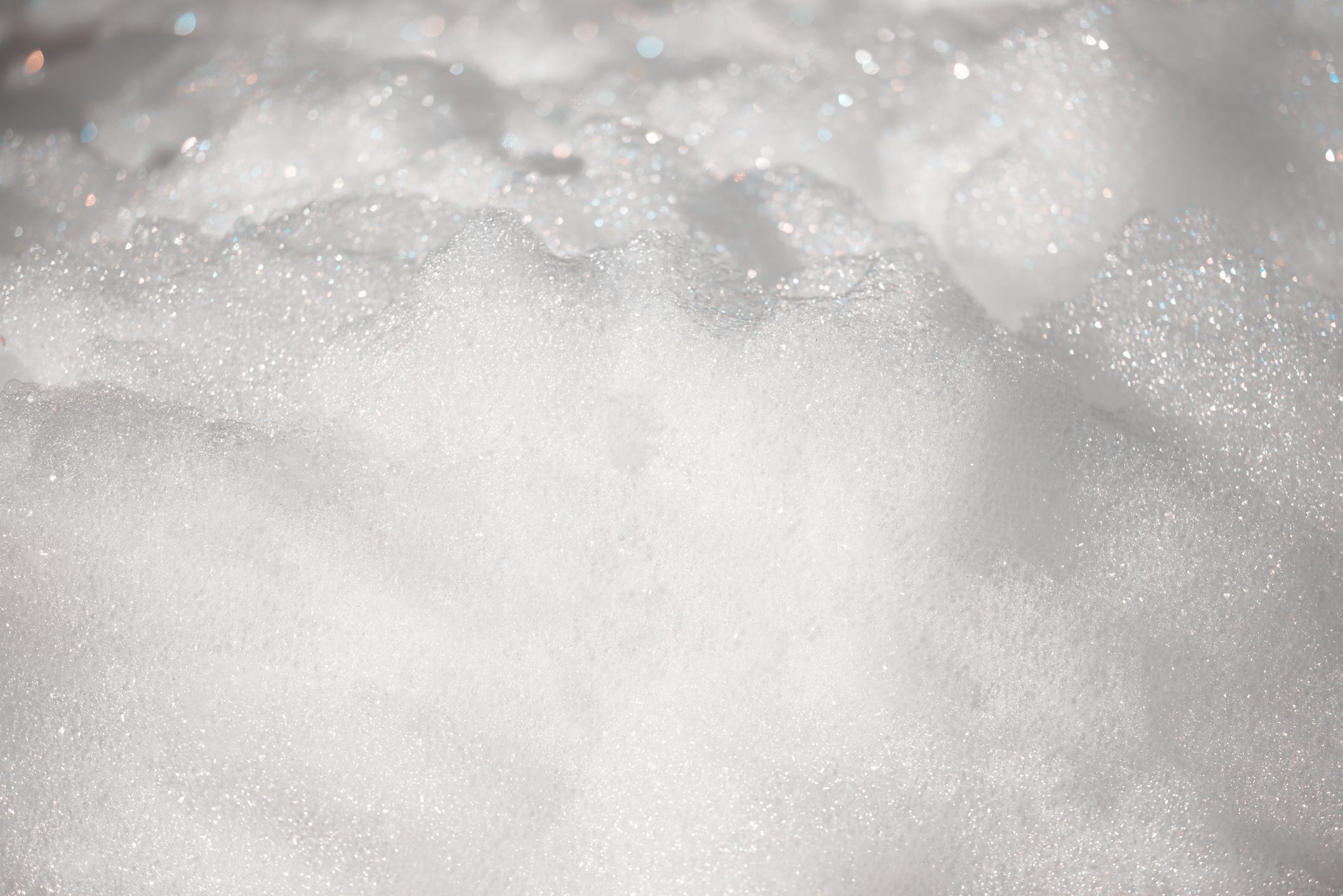 white foam