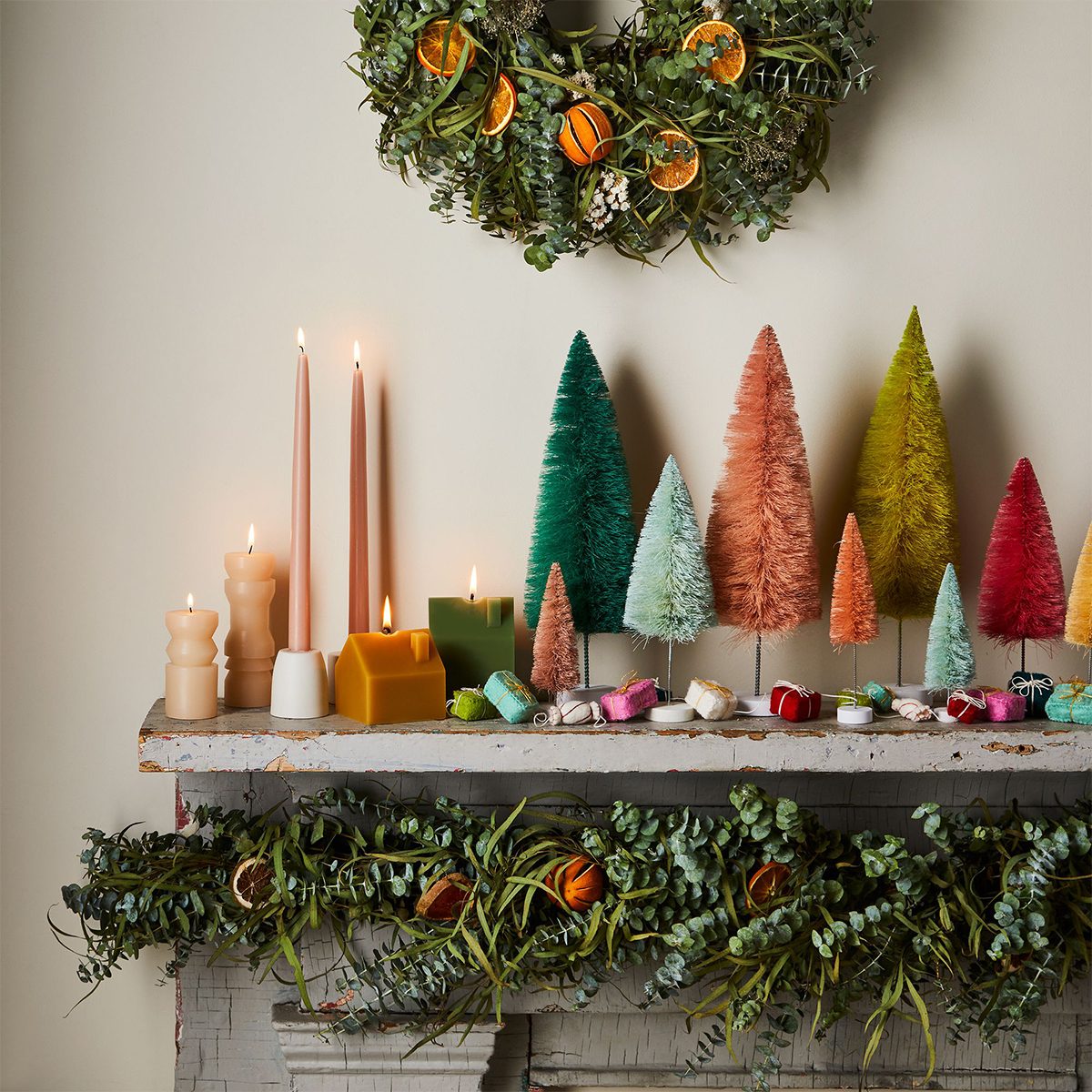 Bottle Brush Christmas Trees