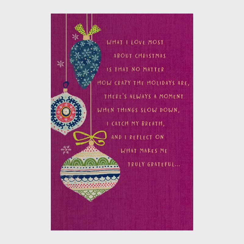 Christmas Gratitude Card 