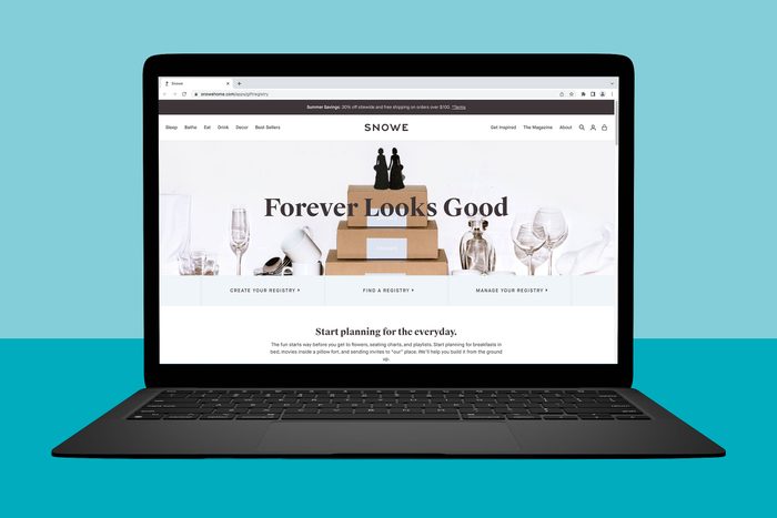 Laptop displays a website featuring 