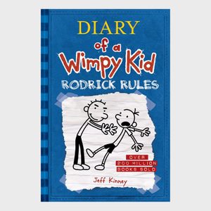 Two cartoon characters engage playfully on a blue book cover titled 