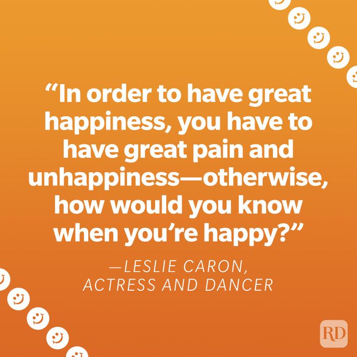 Leslie Caron Happiness Quote