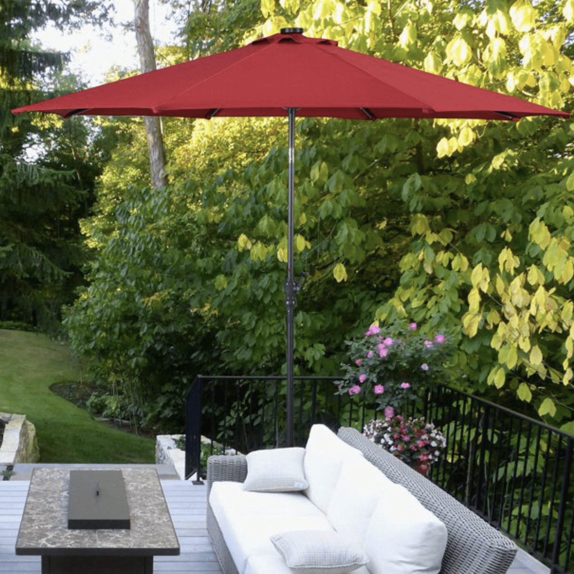 Led Solar Umbrella