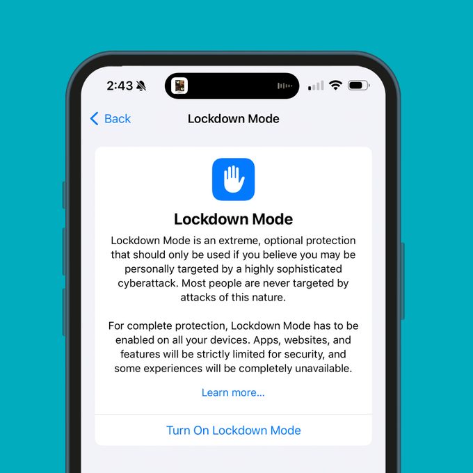 How Lockdown Mode on iPhone Can Ward Off a Cyberattack