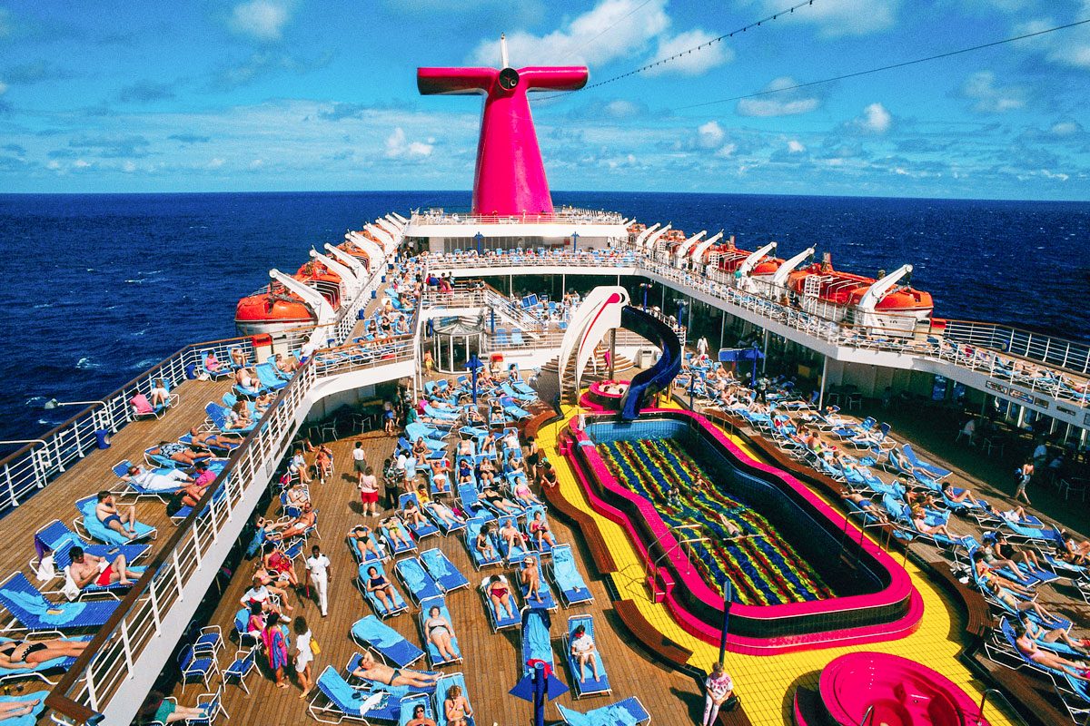 Cruise Ship Near The Bahamas