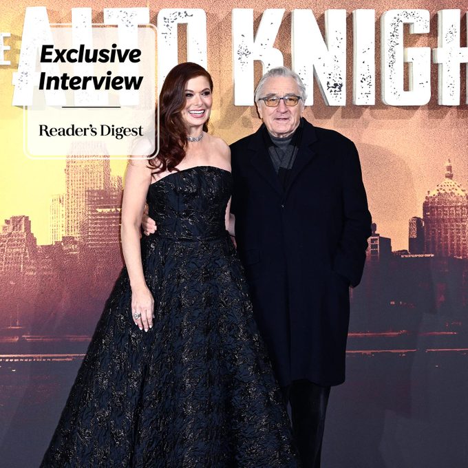 EXCLUSIVE: Robert De Niro and Debra Messing Talk Filming <i data-recalc-dims=