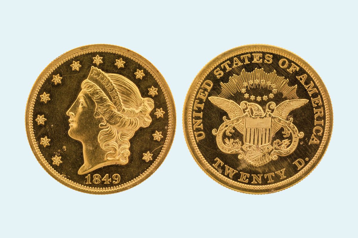 1849 Double Eagle Gold Coin