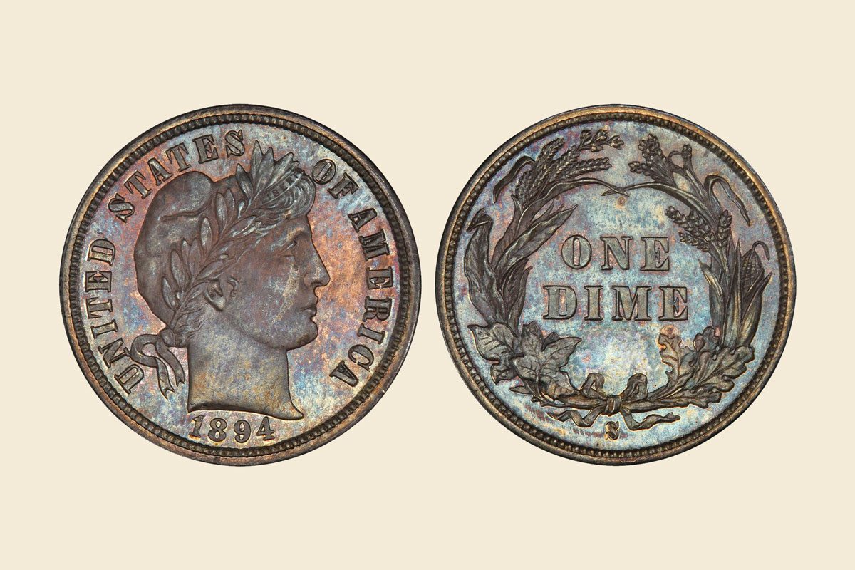 1894 S Barber Dime