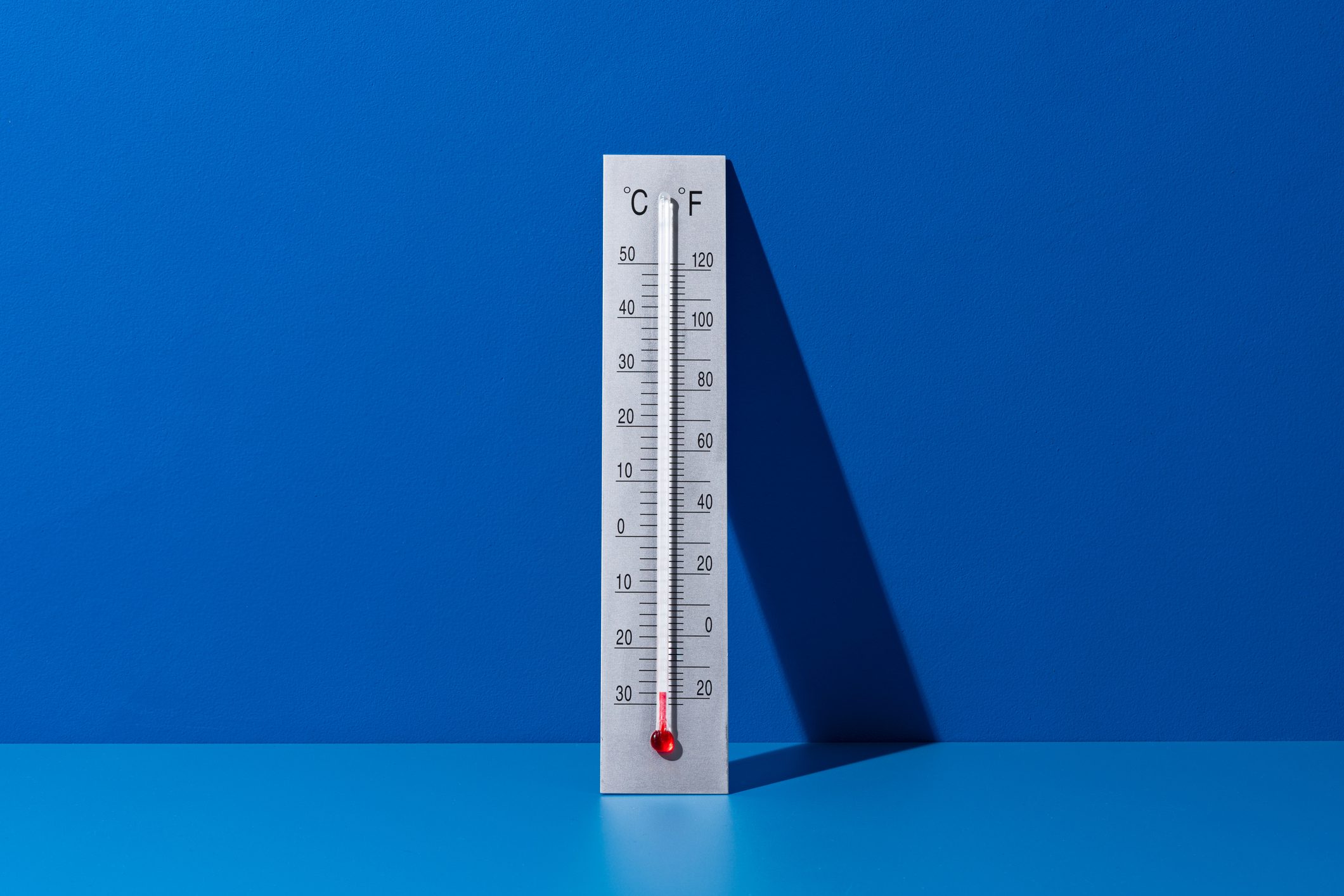 Thermometer Indicates Extremely Low Temperature
